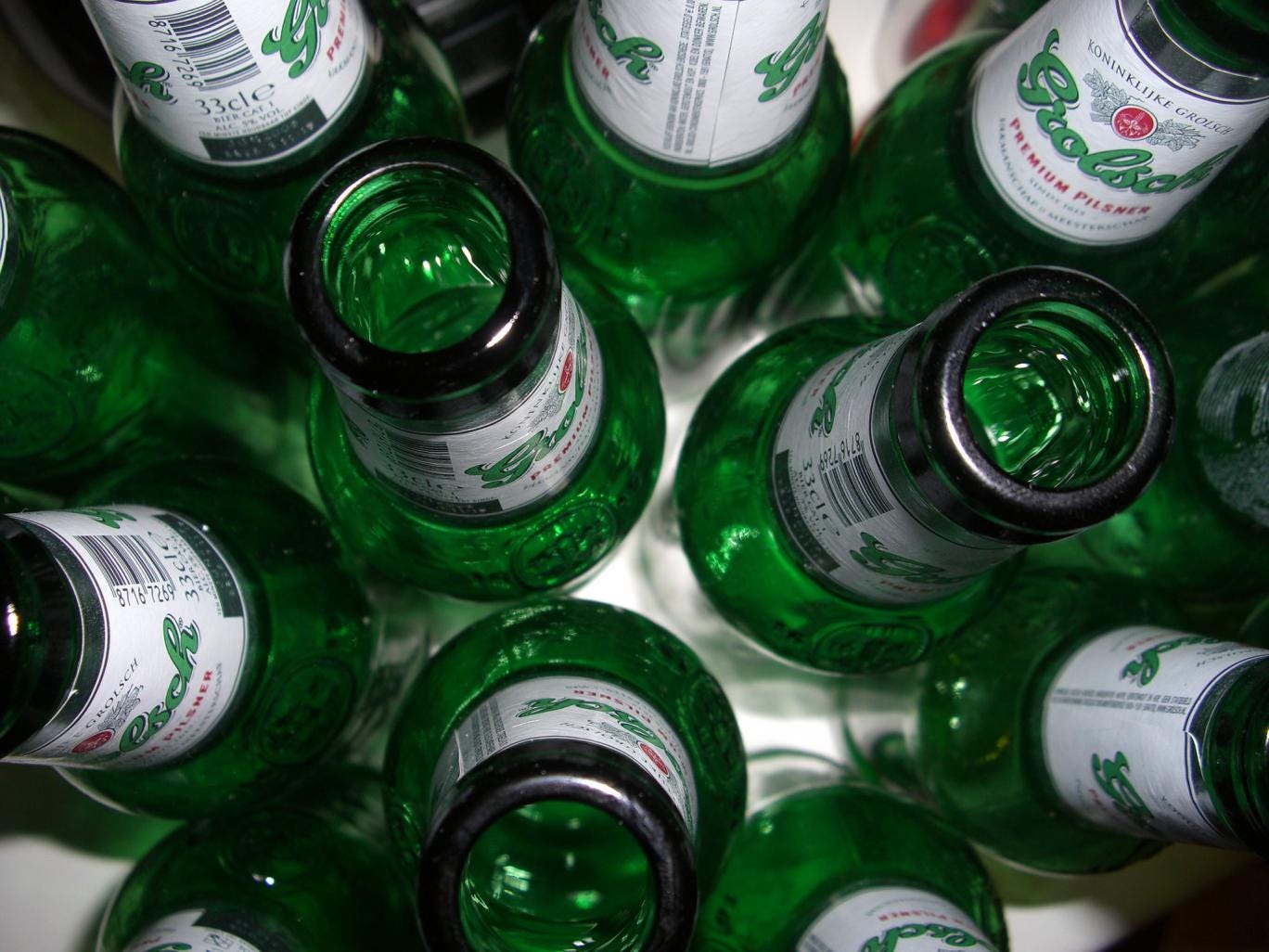35 per cent of the customers of Dutch beer Grolsch are middle class