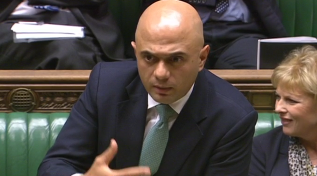 Business Secretary Sajid Javid