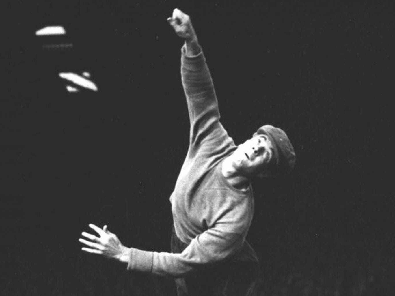 Superbly athletic: Else in action for Preston North End in 1955 