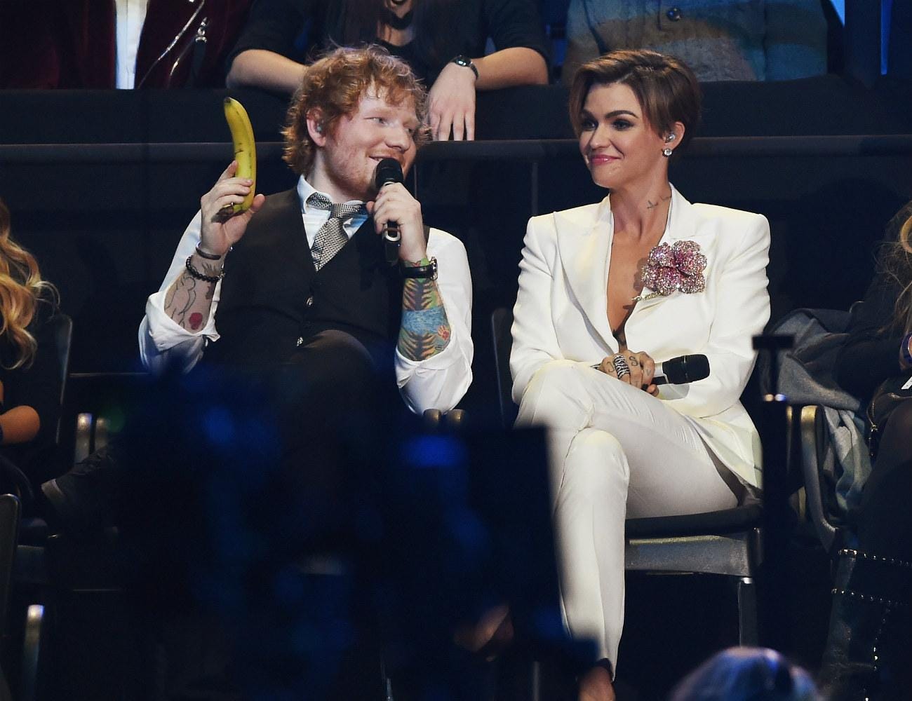 Ed Sheeran and Ruby Rose