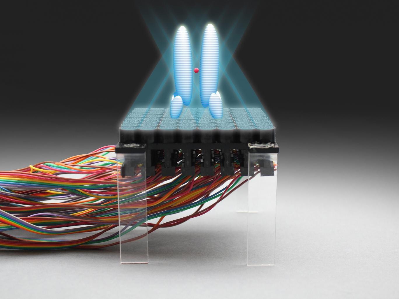 The study is the first time an object has been successfully held and controlled in mid-air