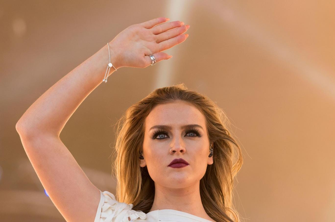 Perrie Edwards performs in Plymouth in July 2014