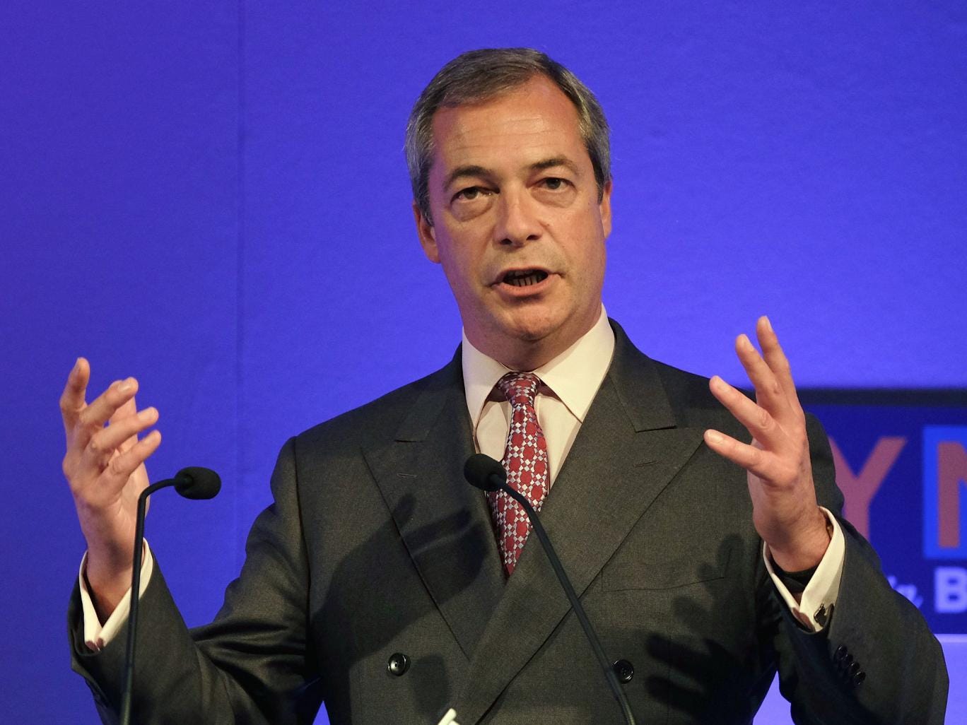 Farage doesn't hesitate in airing his views - repeatedly