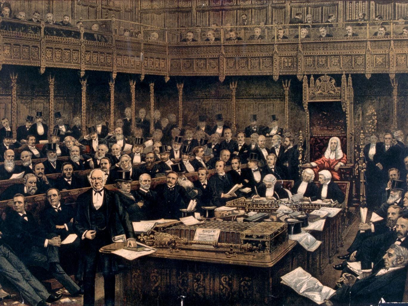 William Gladstone uttered more than 2.7 million words in a parliamentary career lasting 63 years