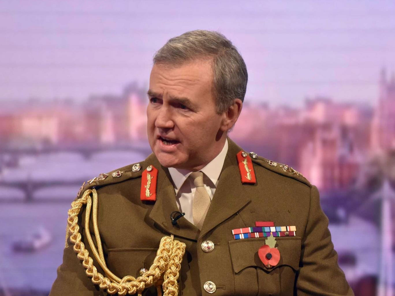 Chief of the Defence Staff, General Sir Nicholas Houghton, who has said that Jeremy Corbyn's stance on nuclear weapons would 'seriously undermine' Britain’s deterrent