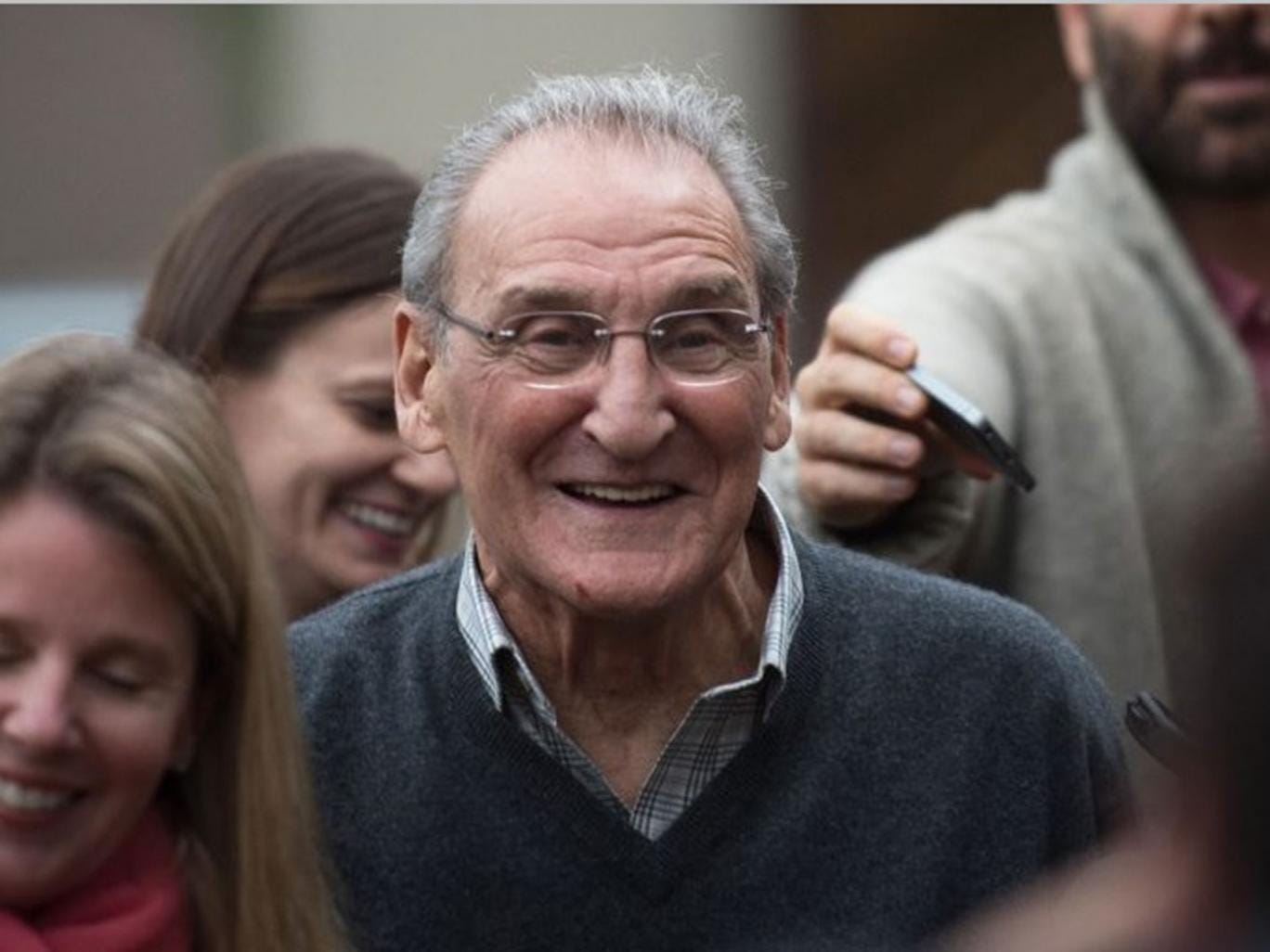 Vincent Asaro leaves the Brooklyn federal court a free man