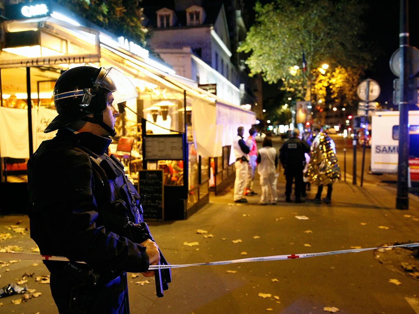 Attackers used guns and bombs at several sites across Paris on Friday