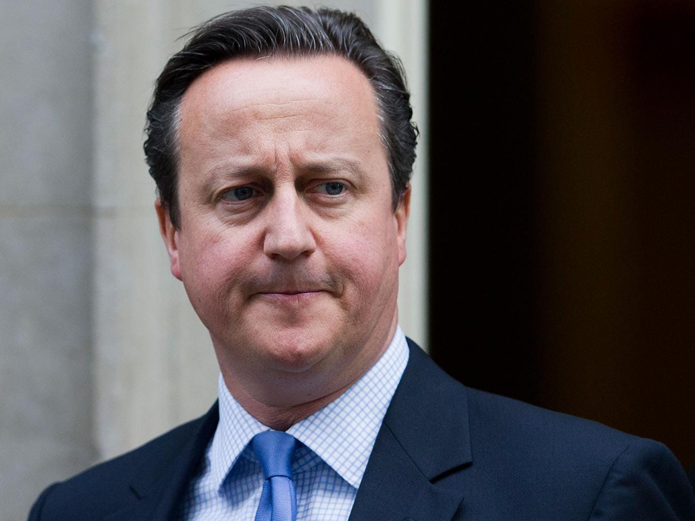 David Cameron leaves 10 Downing Street ahead of the debate and vote in the House of Commons on joining the bombing campaign against the Islamic State group in Syria