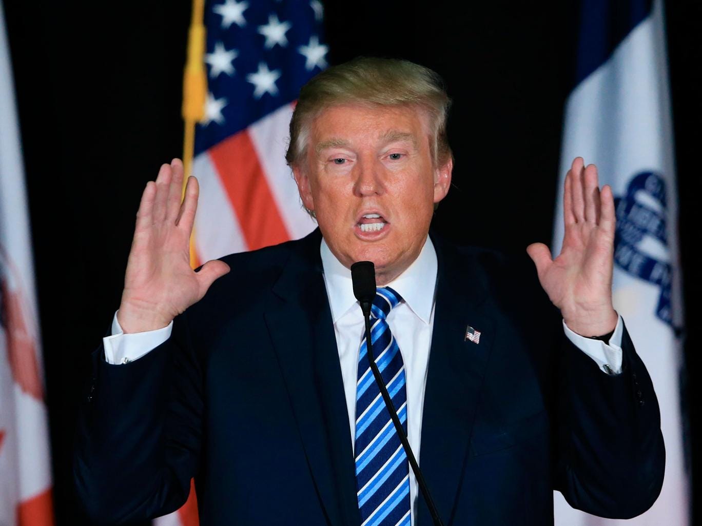 Republican presidential candidate Donald Trump