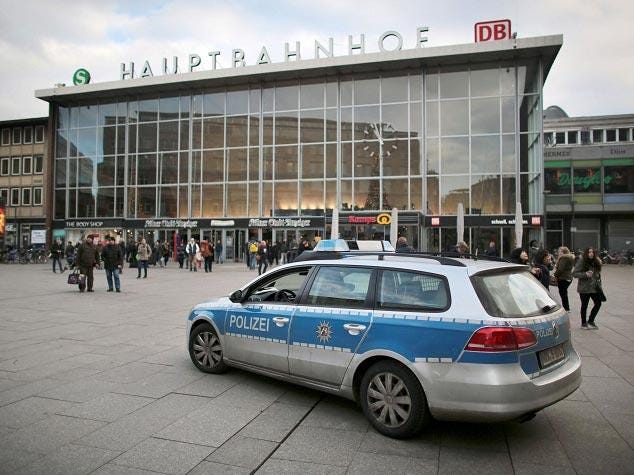Women reported sexual assaults by men on New Year's Eve at Cologne's central train station