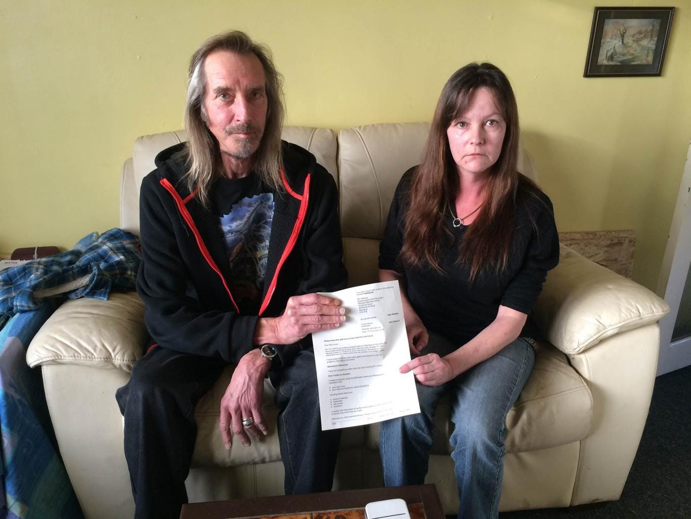 Dawn's husband Mick and and Dawnís daughter Karina Mann 