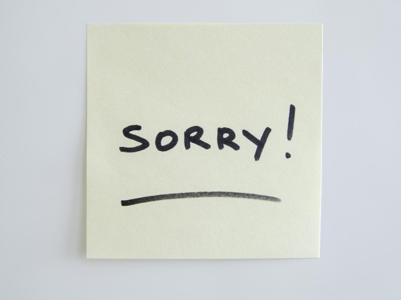 Is Saying Sorry A Sign Of Weakness Why do people say 'sorry' so much? | Lifestyle | The Independent