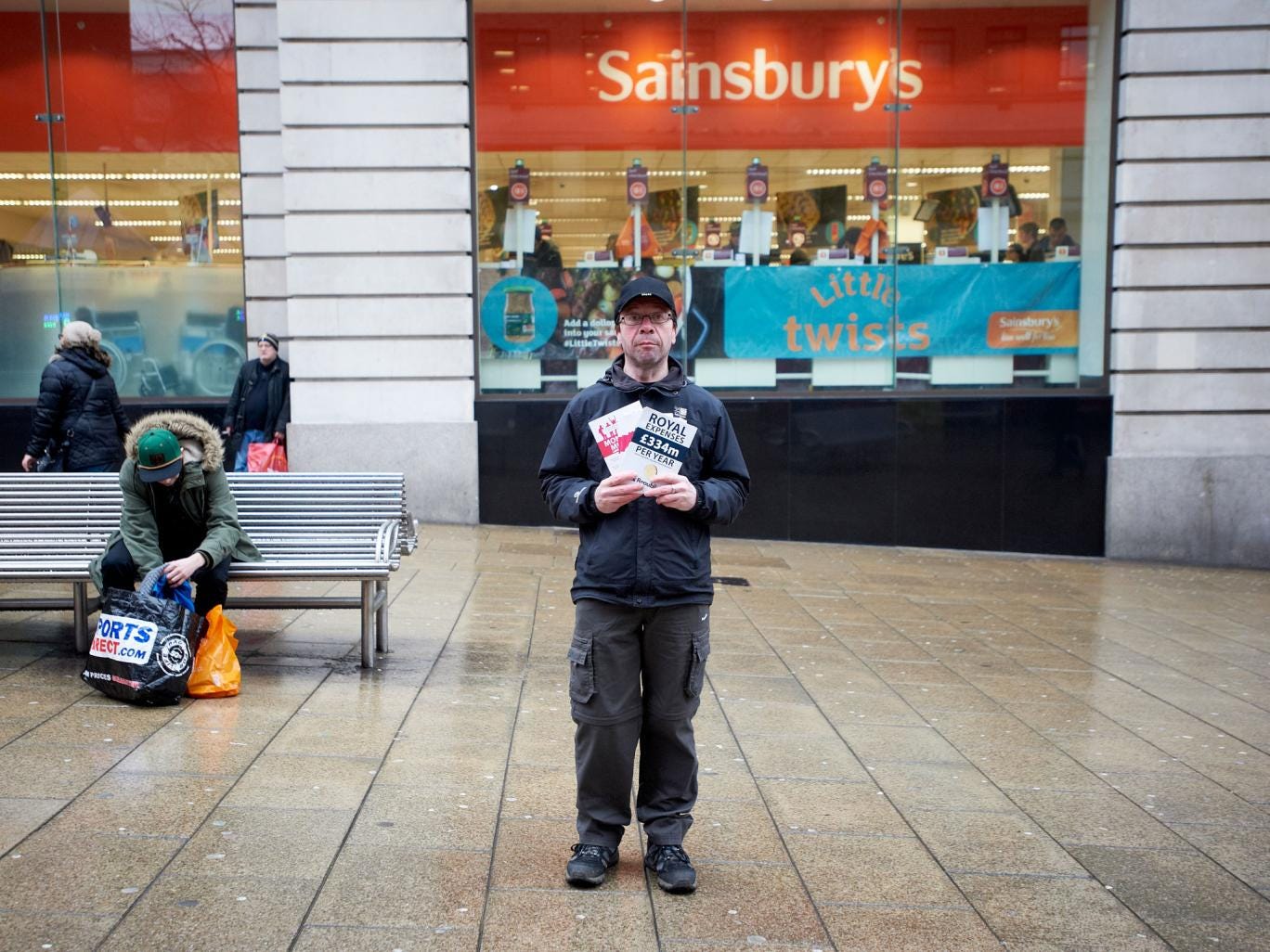Members of the 'Republic in Yorkshire', campaigning in Leeds City Centre