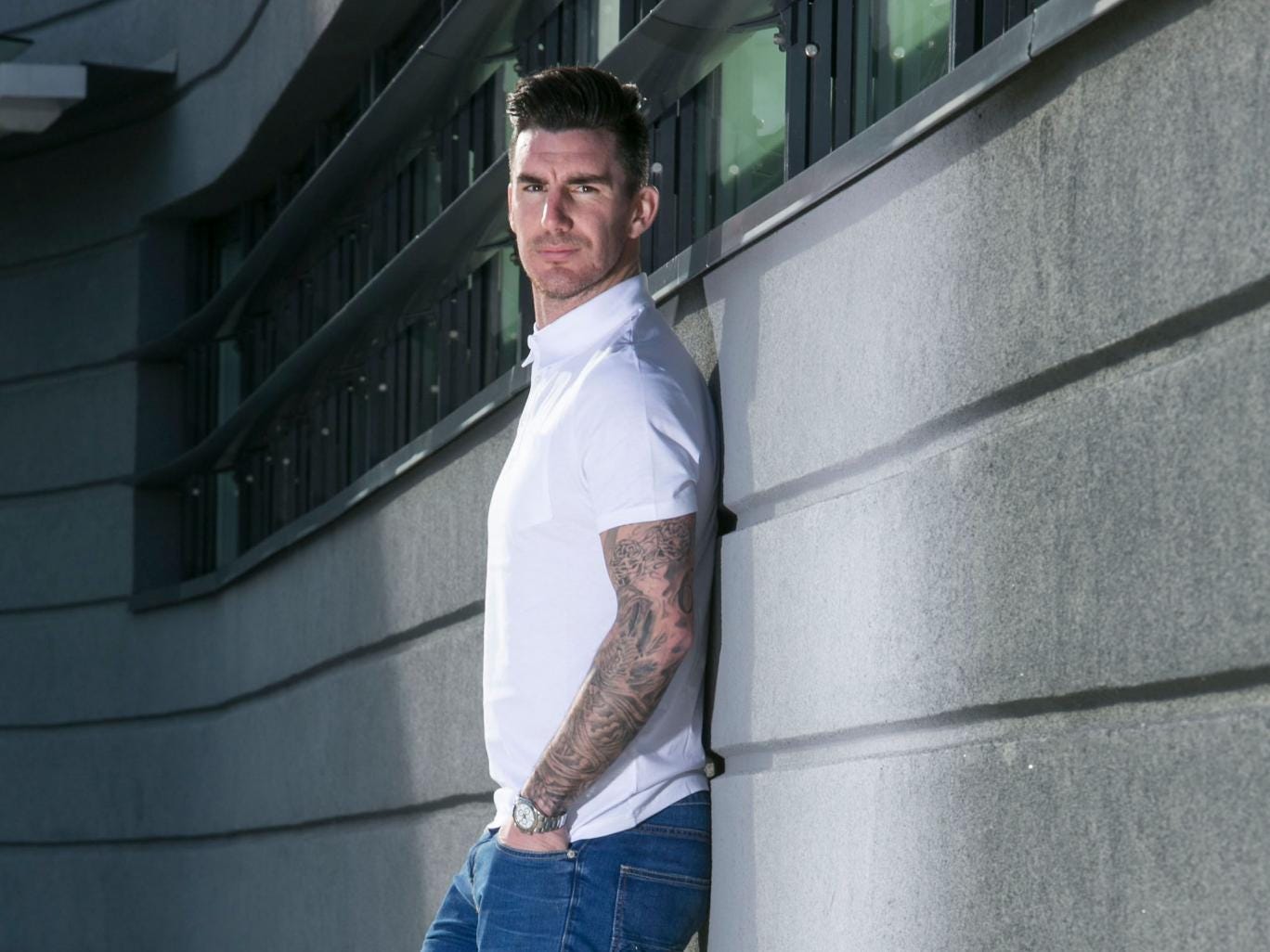Brighton &amp; Hove Albion new boy Liam Ridgewell at the club’s training complex in Lancing