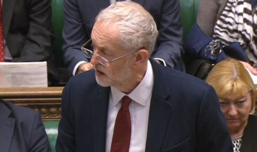 Jeremy Corbyn in Parliament
