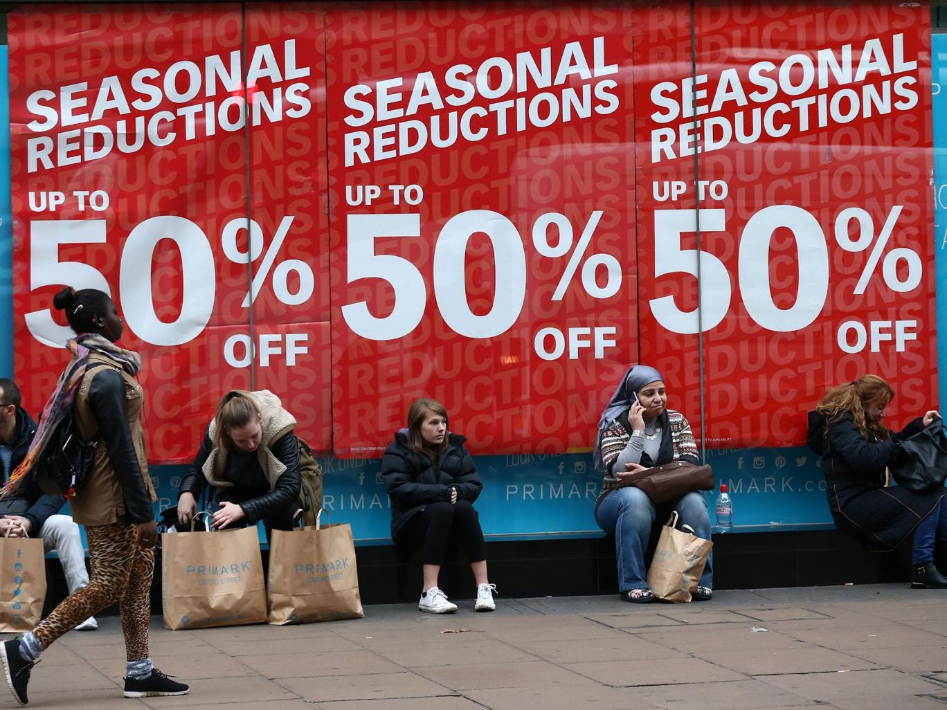 The sales after Christmas attracted more shoppers to the high street and retail parks in January