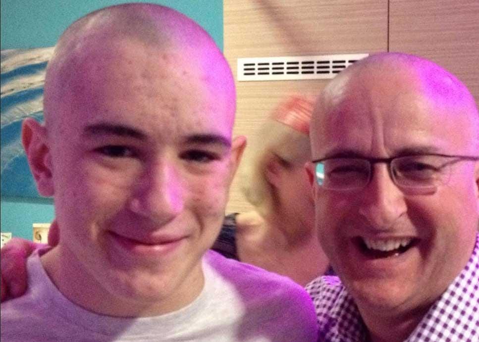 Nigel Maguire with his son Lewis