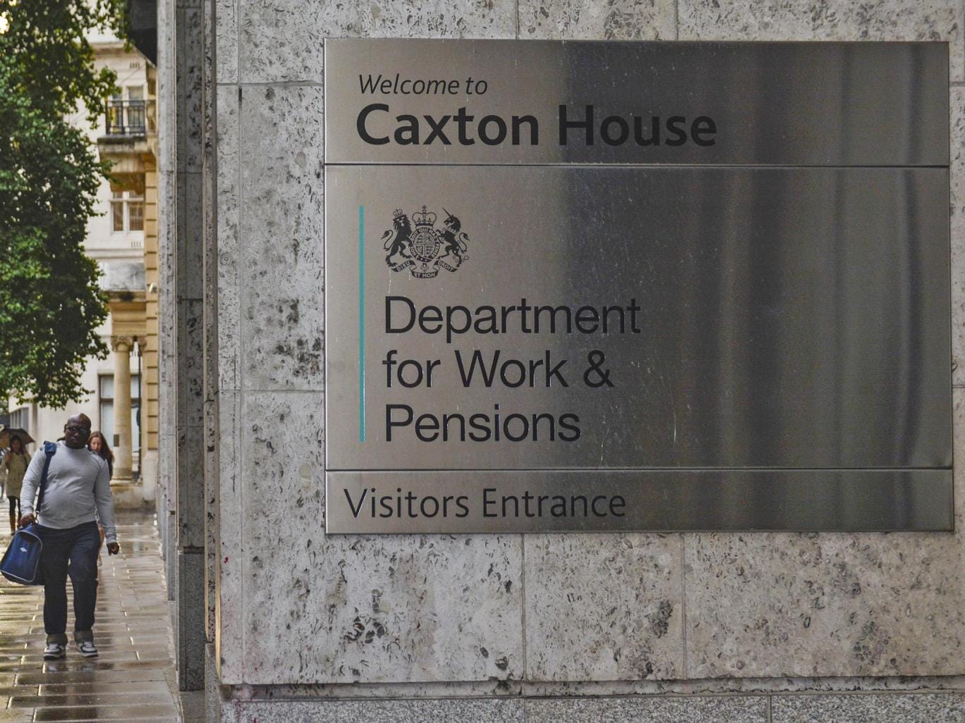 Sign for Caxton House - department of works and pensions