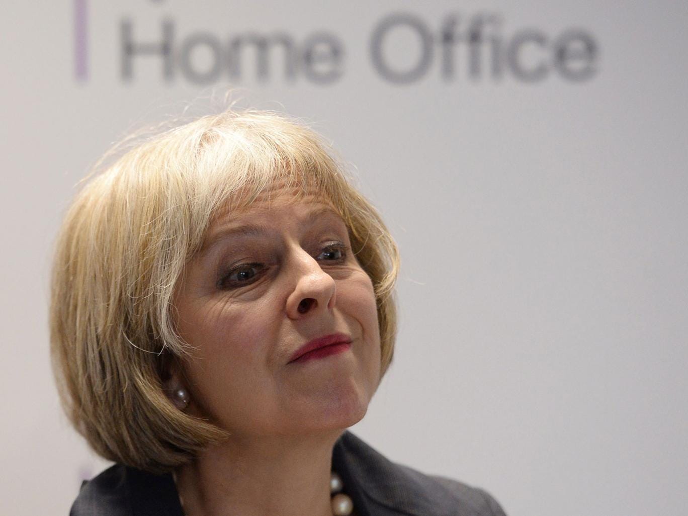 Home Secretary Theresa May  
