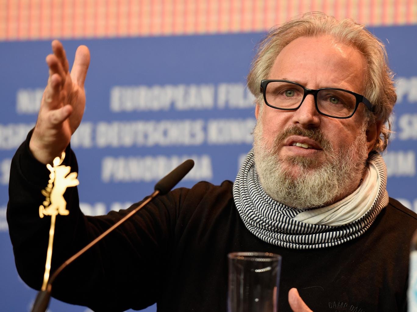 Director Udi Aloni attends the &#039;Junction 48&#039; press conference at the Berlin Film Festival