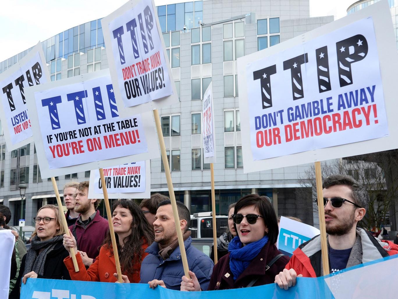 Protests over the TTIP