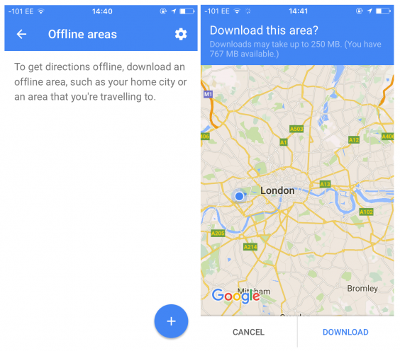 using goofle map as vicinity map