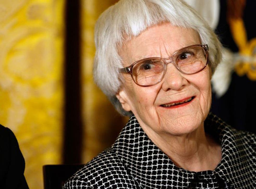 <p>To Kill A Mockingbird author Harper Lee receiving the Presidential Medal of Freedom in 2007 </p>