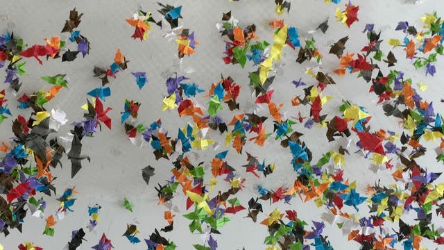 A Mexican teenager made 1,000 origami cranes for his high-school sweetheart, which he told her would grant her a wish, according to an old Japanese legend. “I know these cranes represent all his feelings about our relationship: all the love he had, all the blame for the mistakes made, all of it," ela escreveu. “I never counted the cranes. I know there are a thousand: I trust him.”