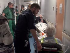 Patients left bleeding and waiting hours in A&E corridor