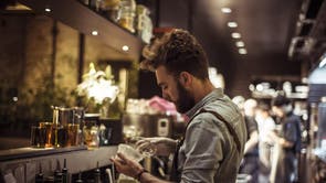 Hipster bartenders at Transfprmer