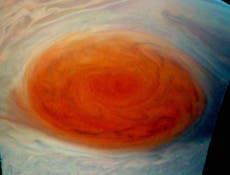 Nasa spacecraft reveals Jupiter’s Great Red Spot is far deeper than we realised