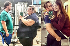 Obese couple shed half of body fat in 18 months: 'We have transformed our lives'