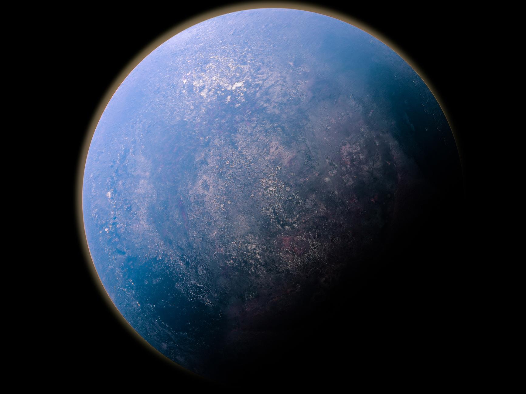 Планета Нептун из космоса