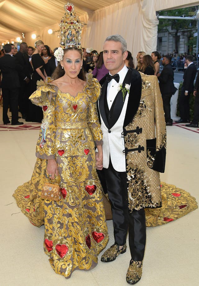 Sarah Jessica Parker and Andy Cohen wear Dolce & Gabbana