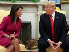 Nikki Haley blasted over defence of Trump against attack from Pence