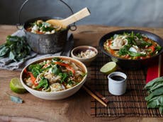 Thai fish noodle soup, receita