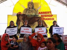 Indian nun who accused bishop of raping her 13 times says church tried to silence her