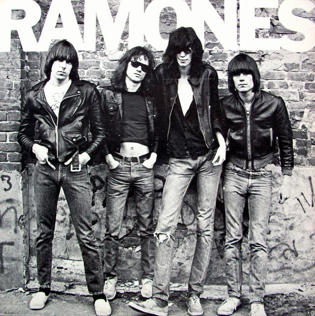 An album cover that would inspire future generations of bands to slouch moodily against brick walls. The Ramones were near-impossible to gather together for a posed photograph, but Robert Bayley – a photographer for Punk magazine, managed to get a shot that captured the band perfectly. Wearing ripped jeans and leather jackets, they stare blankly at the camera through sunglasses, or fringes that half-conceal their eyes.
