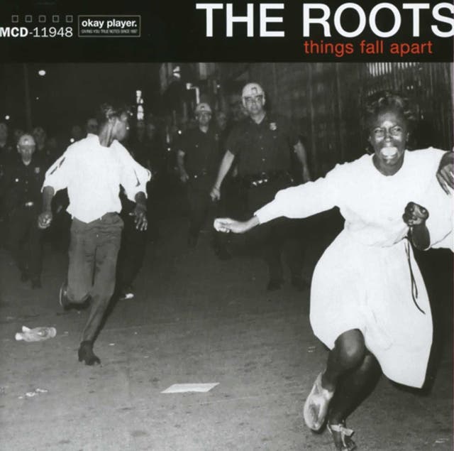 For a limited time, The Roots’ Grammy-nominated album Things Fall Apart was available with five different covers, which reflected each of the world’s “greatest turmoils”. The most enduring was a photograph taken during a Civil Rights Movement-era riot – a stark black and white image showing riot police as they chase two terrified black teenagers.
“This became the main artwork for a few reasons,” art director Kenny Gravillis told Complex magazine. “The cover felt like the urban community could really relate to it. Seeing real fear in the woman's face is very affecting. It feels unflinching and aggressive in its commentary on society. I remember going to Tower Records and seeing it huge; it was just so impactful. I'm not sure that it would work today. I give MCA respect for pushing it out at the time.”