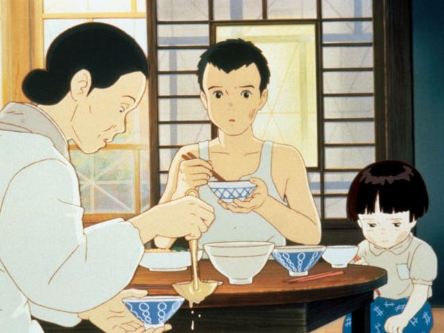 Heartbreaking and thought-provoking anime from Studio Ghibli about brother and sister Japanese orphans desperately trying to survive in the dying days of the war. A haunting anti-war statement almost without peer, adapted from the story by Akiyuki Nosaka and based on his own experiences in the firebombed city of Kobe.