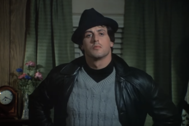 Oui, Rocky. While the film’s Thanksgiving scene is utterly depressing (Paulie has a fit and throws Adriene’s turkey through the window as Rocky watches on), it’s always fun to re-watch the 1976 classic that spawned the enduring Rocky/Creed film series.
