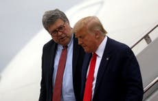 Trump lashes out at ‘lethargic’ Bill Barr in bizarre letter to Lester Holt