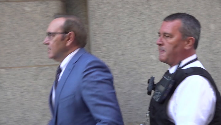 Kevin Spacey arrives at Old Bailey for hearing on sex assault charges