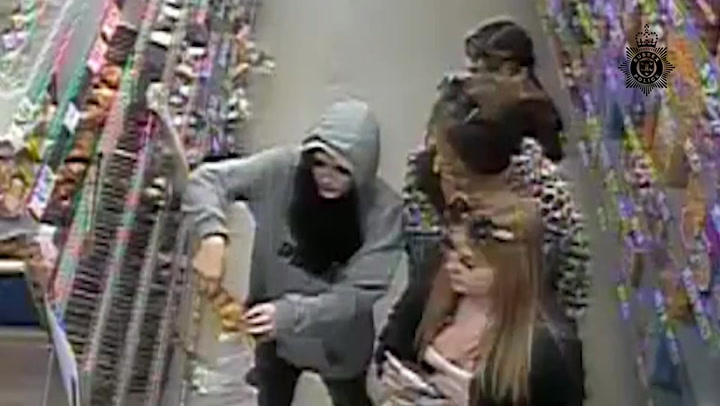 CCTV shows gang of young women brazenly steal hundreds of pounds worth of cigarettes