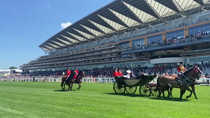 Prince Charles leads procession at Royal Ascot as Queen misses races