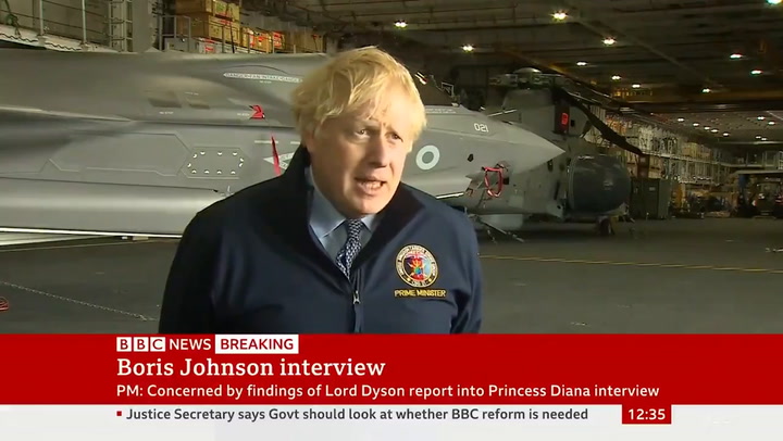 Boris Johnson expresses concerns over report's findings on Martin Bashir's Princess Diana interview
