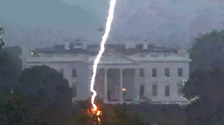 Casa branca: Three people killed in Washington DC lightning strike