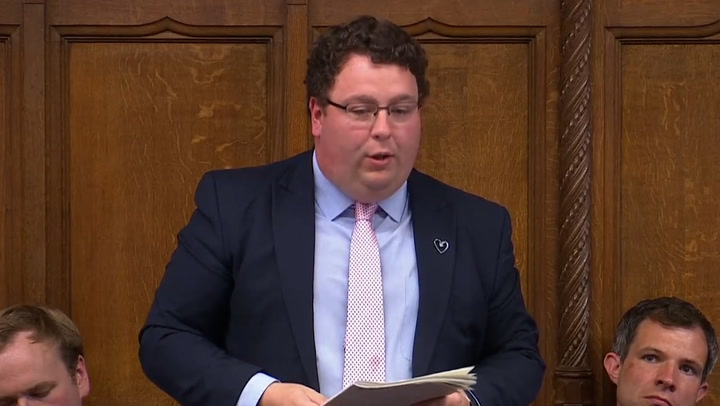 Tory MP Gary Sambrook receives applause after calling on Boris Johnson to resign
