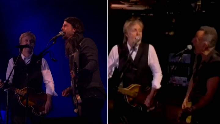 Paul McCartney brings out Dave Grohl and Bruce Springsteen in Glastonbury surprise