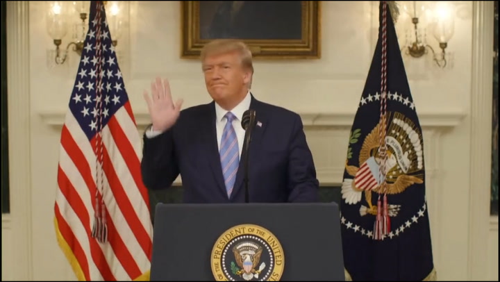 简 6: Outtake video shows Trump literally unable to say he lost election